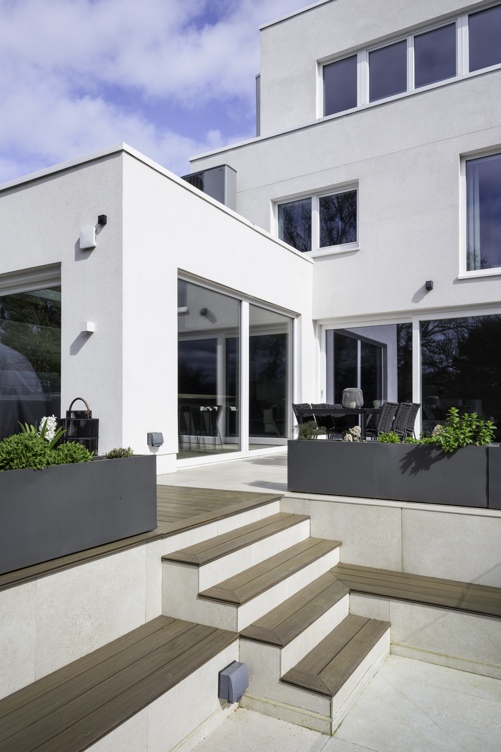 Het uitzicht vanaf de vuurplaats