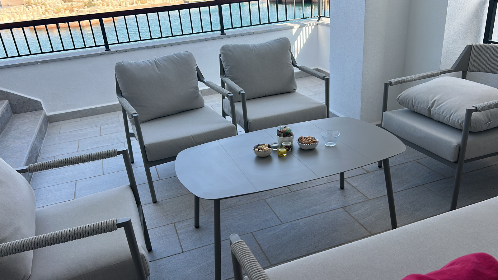 Terraço a partir da sala de estar