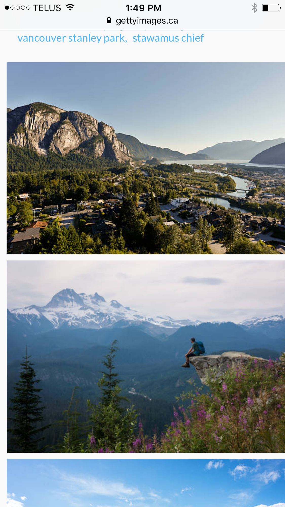 Ciudad de Squamish en verano