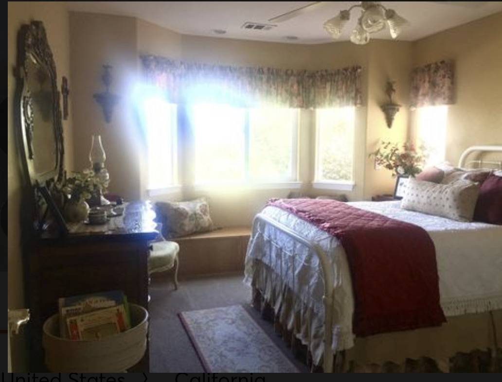 3rd Bedroom with double bed & a great view.