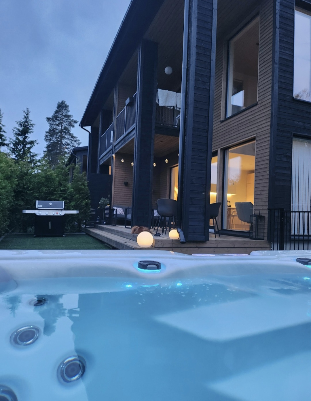 Modern home in the Capital Area, Finland with countryside surroundings