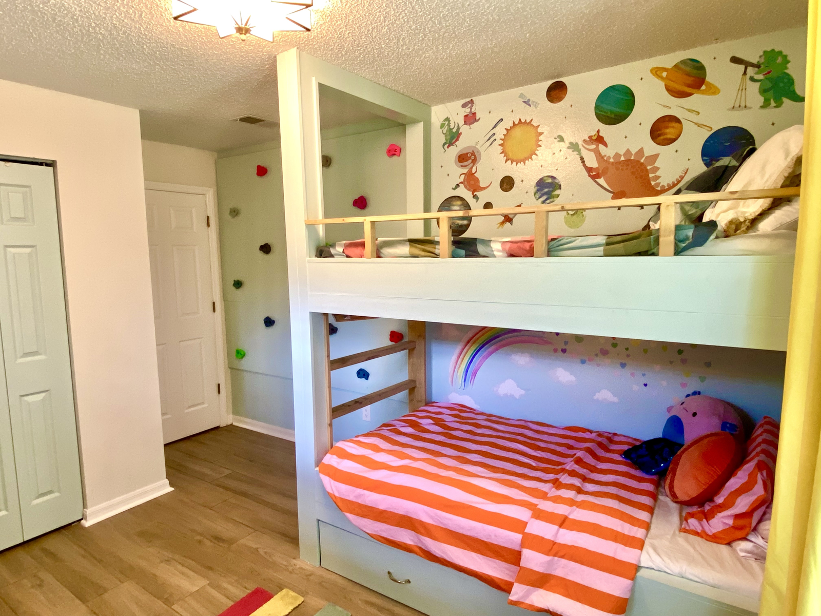 Optionele 3e slaapkamer met ingebouwd stapelbed