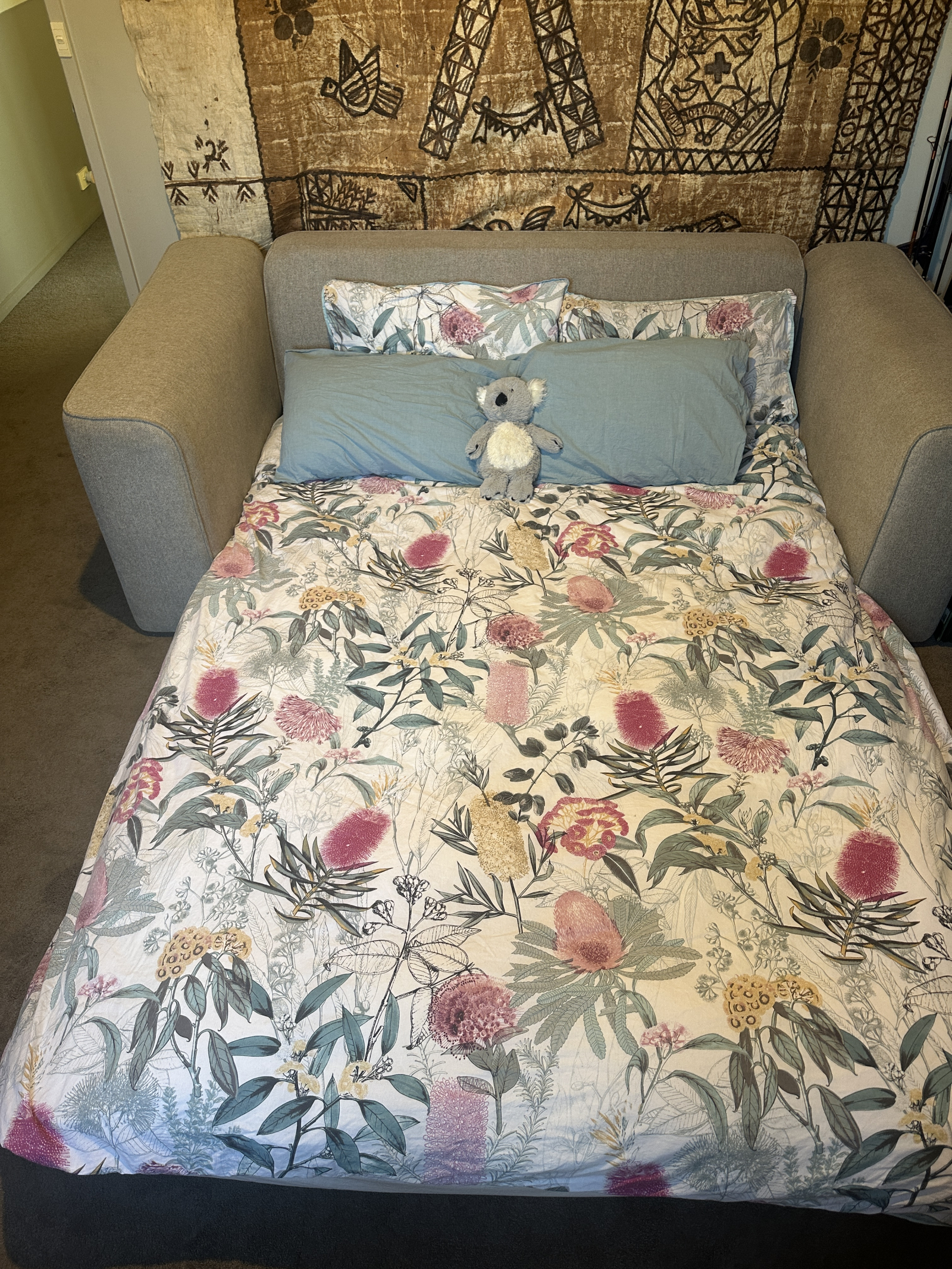 Dormitorio 2 con sofá cama doble Koala (espuma viscoelástica)
