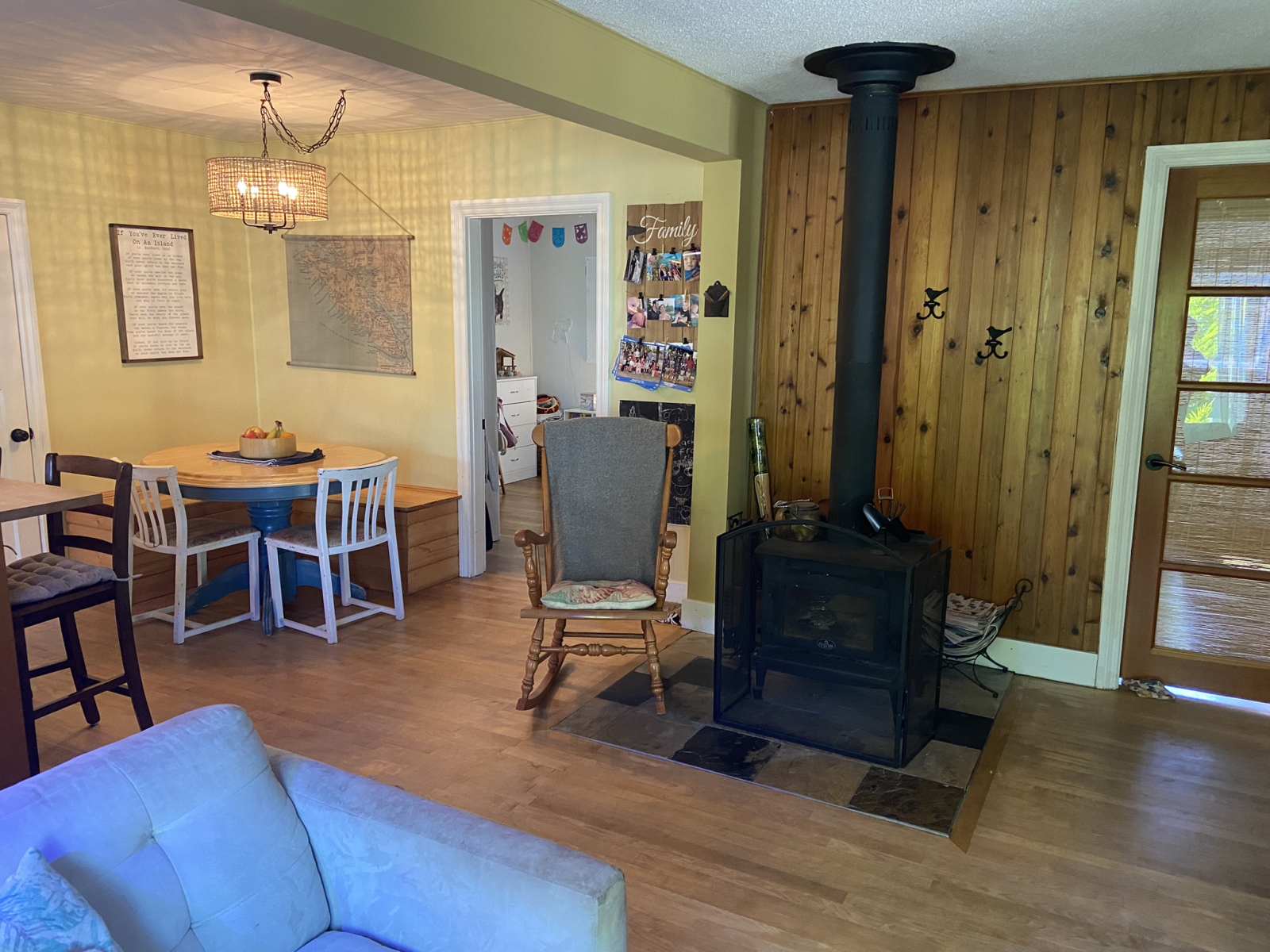Wood stove for coziness!