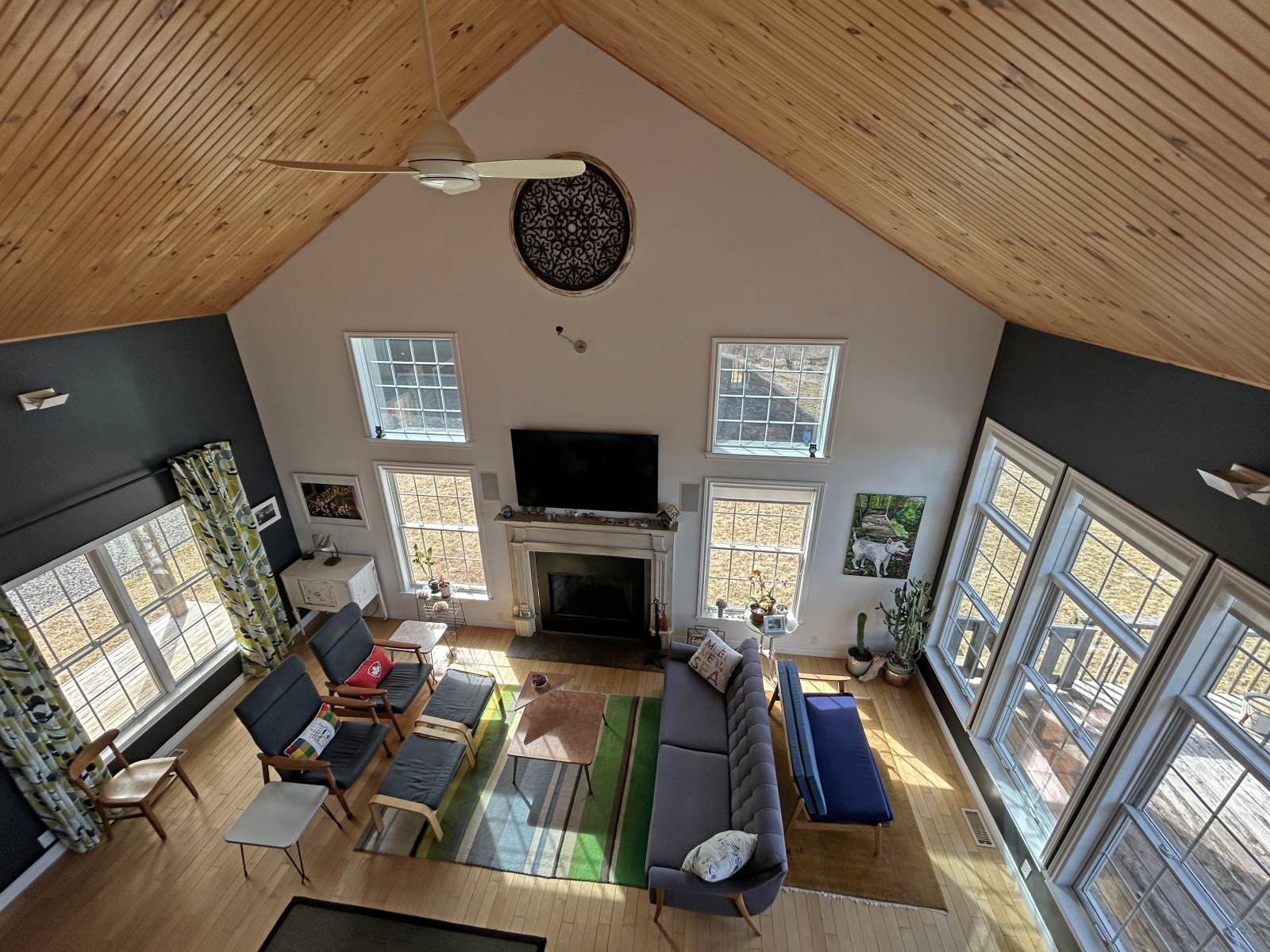 2nd floor over-look to living room