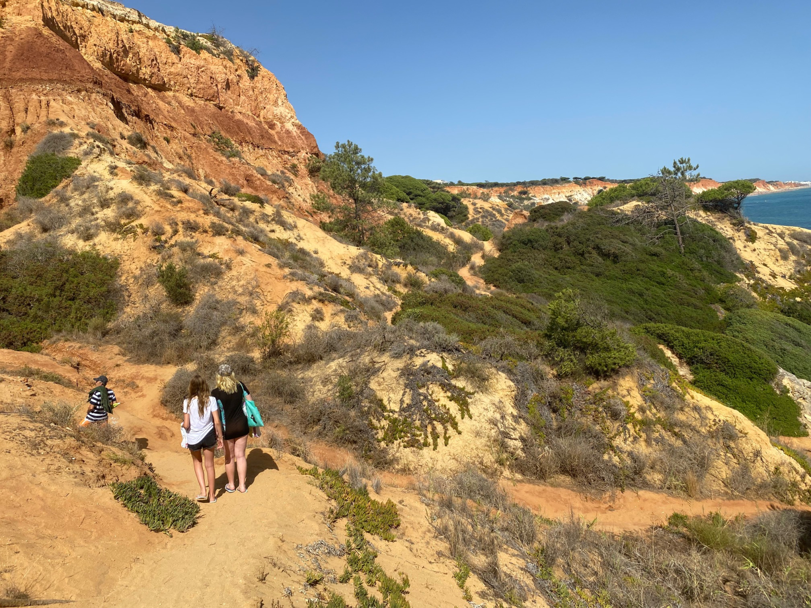 Small hike in the surroundings finding a deserted beach