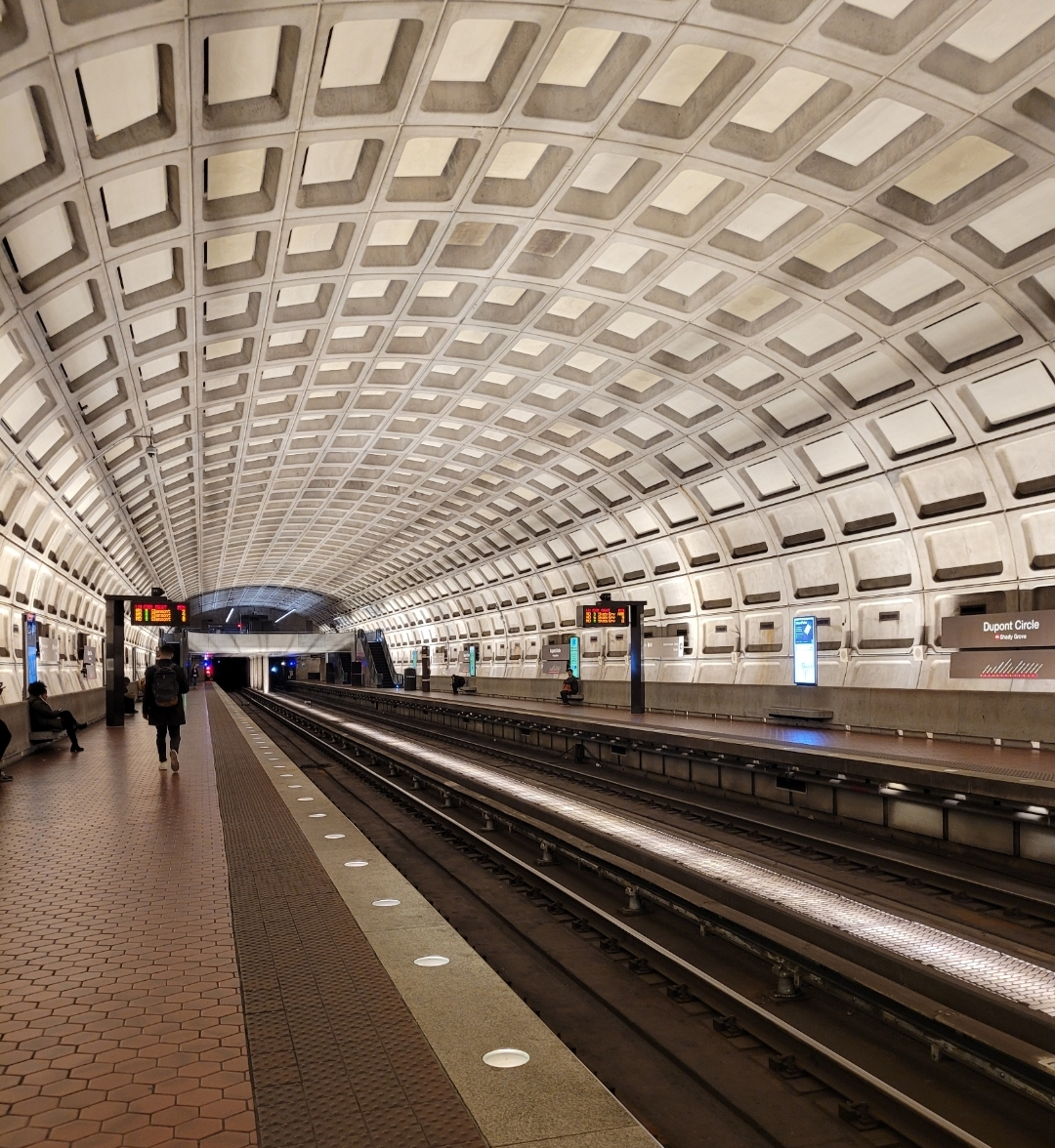 The Washington DC Metro system, is lovely, and clean! And easy to use. Just tap and pay!