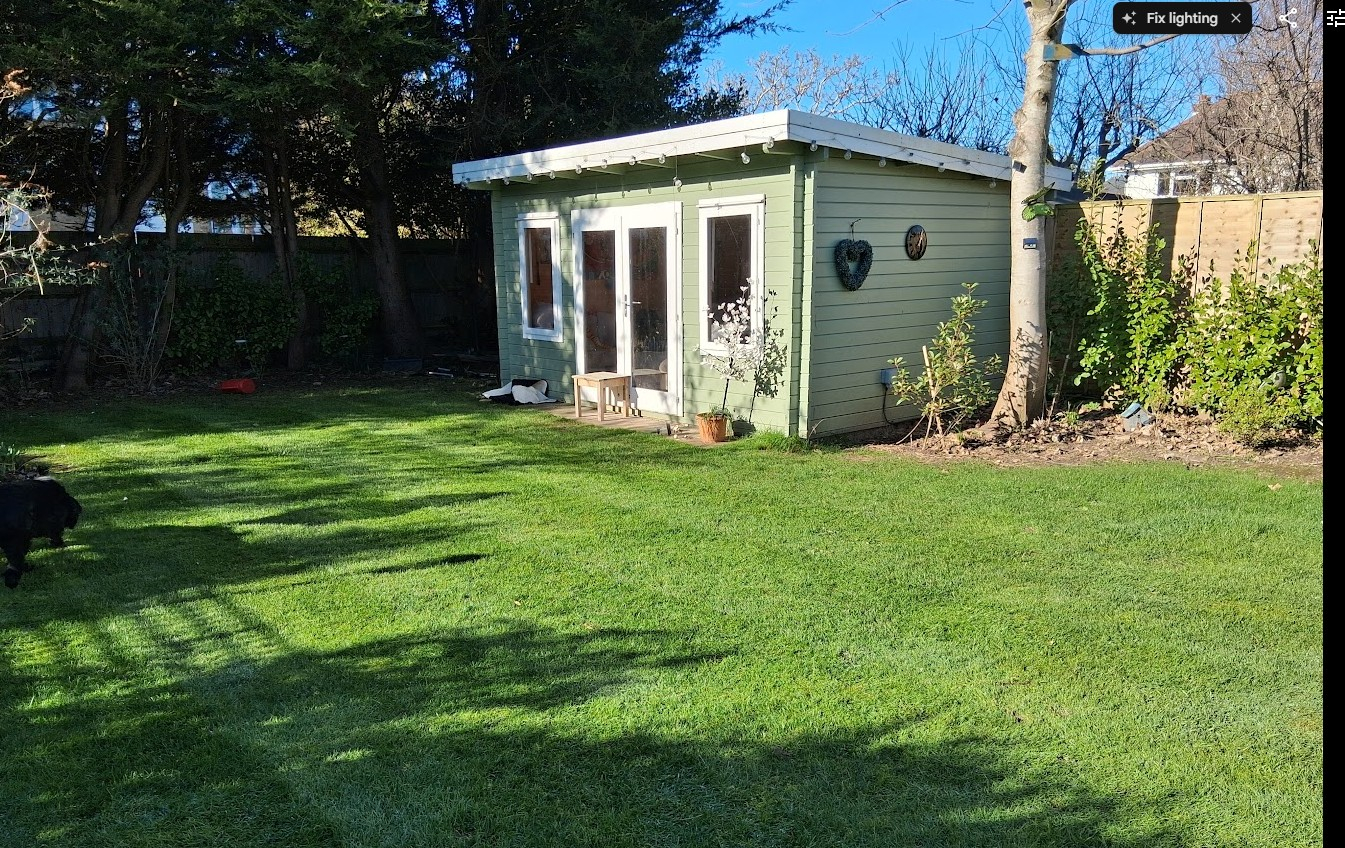 Our garden cabin for outside entertaining