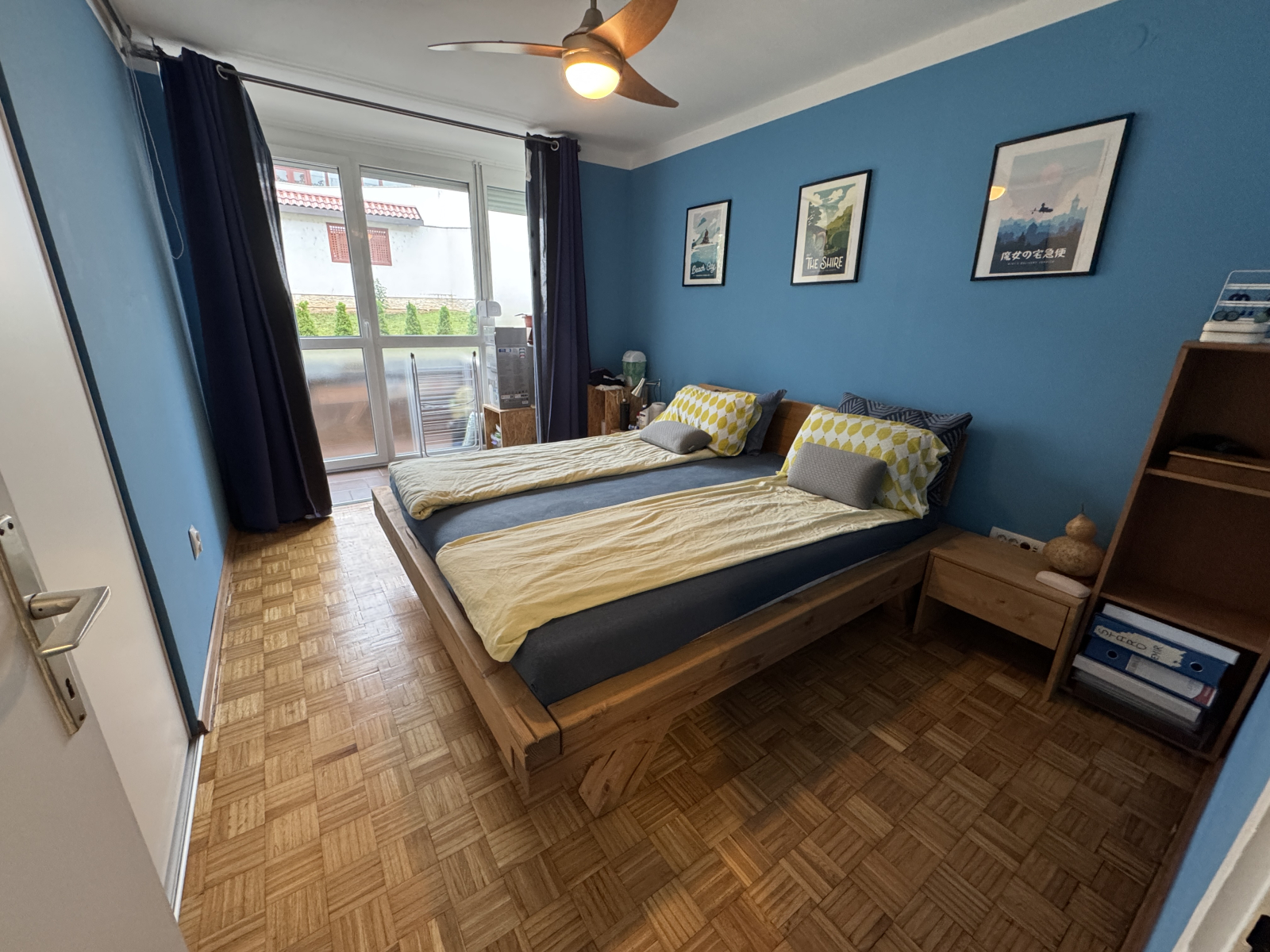 There's plenty of light in the bedroom - it leads to a small balcony.  But, you can also close the w ...