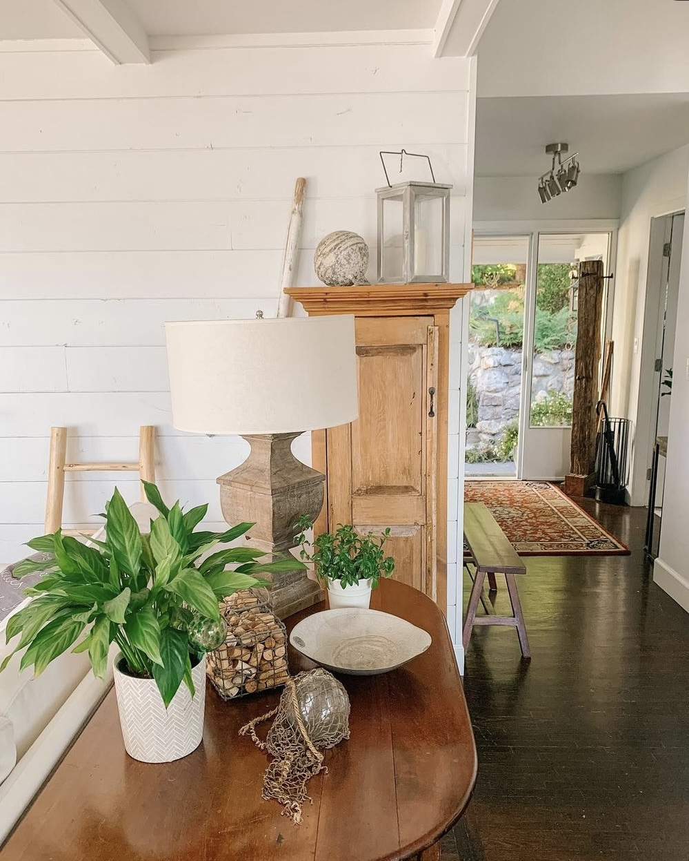 Entry hall from the garden.