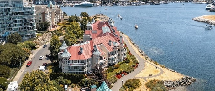 Waterfront condo aan de Inner Harbour van Victoria