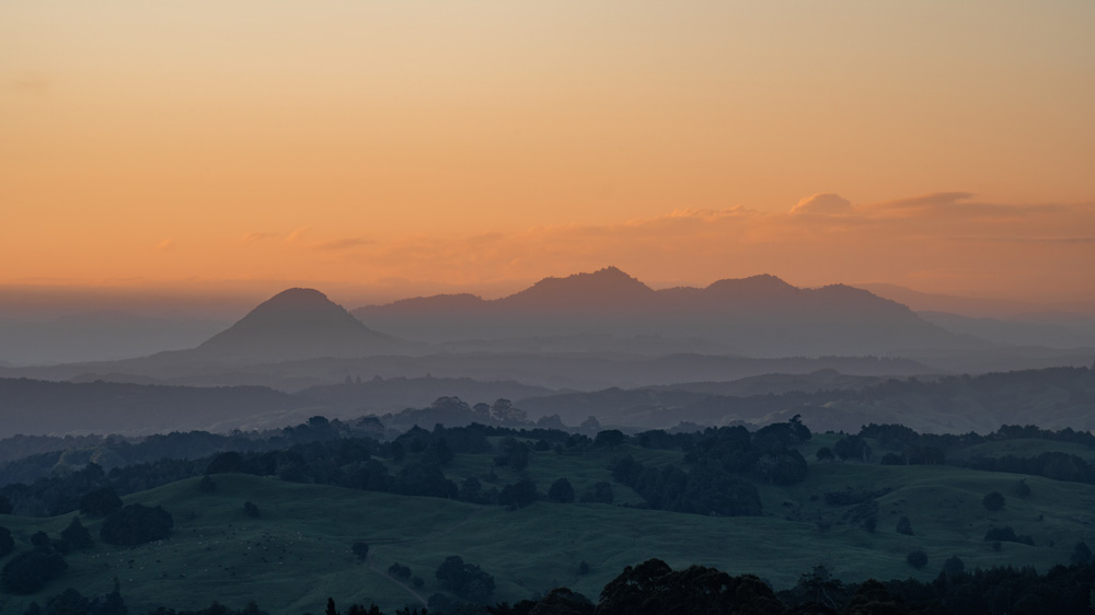 Nous avons souvent de superbes couchers de soleil.