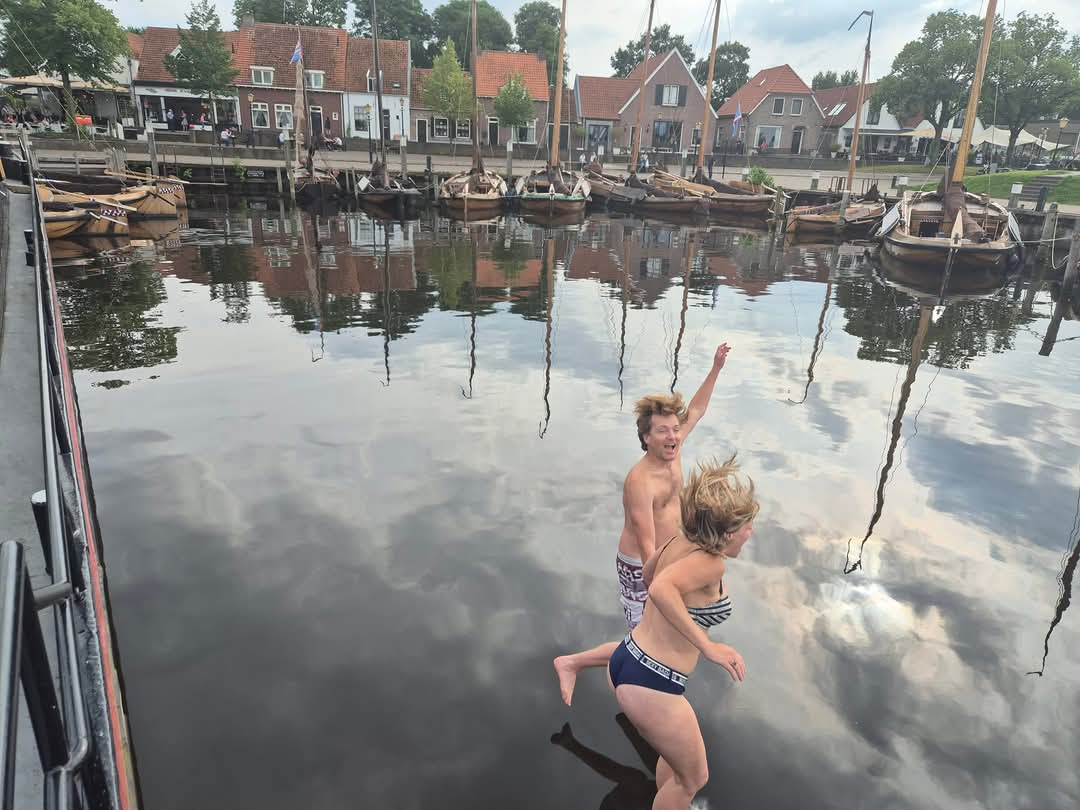 Typical Dutch harbor city