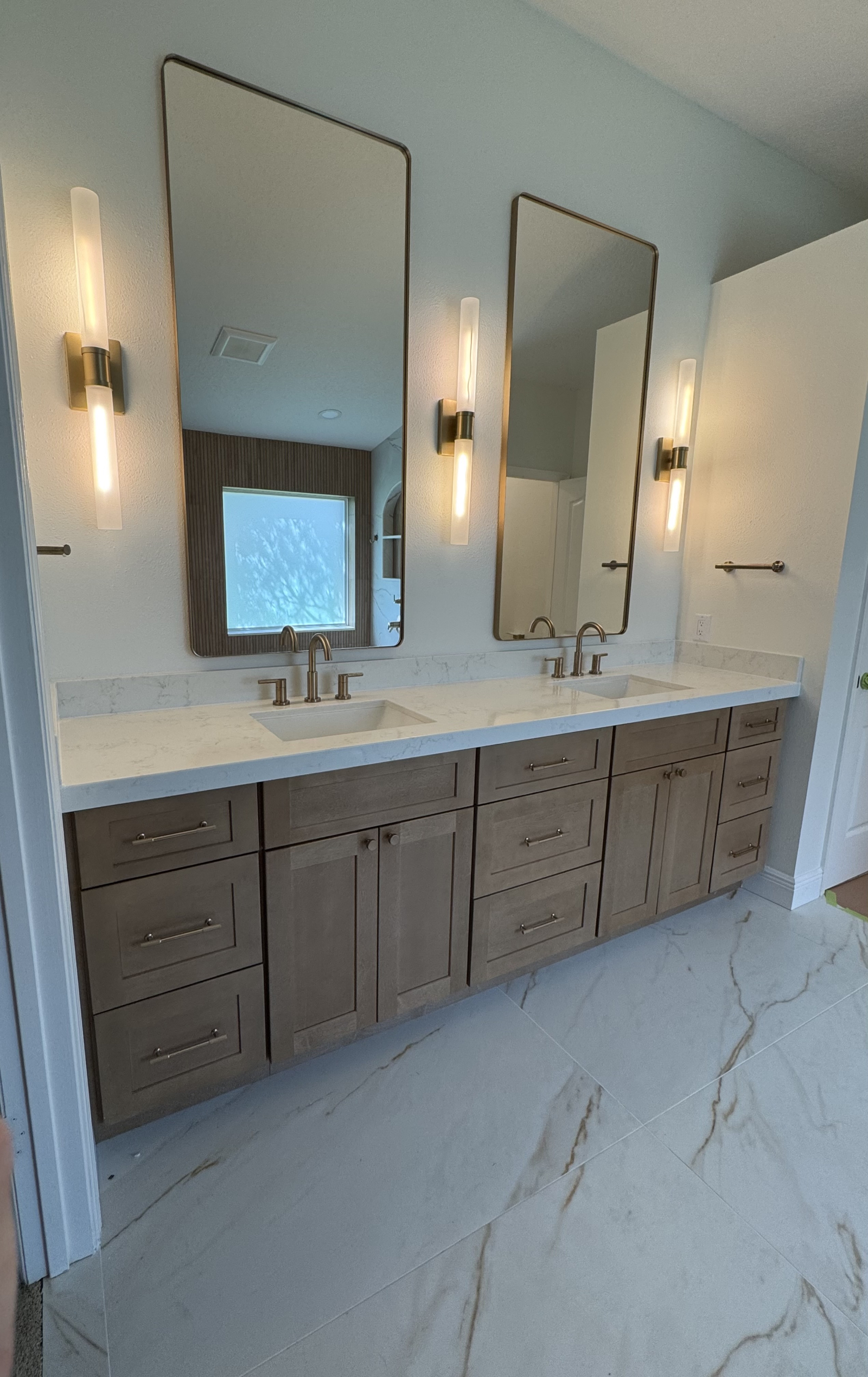 Nieuw gerenoveerde master badkamer