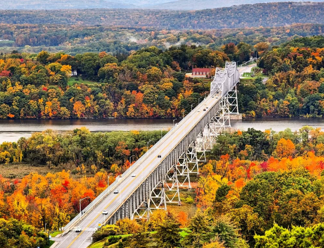 Rip Van Winkle Bridge jusqu’à Catskill, Athènes, etc., à 9 minutes