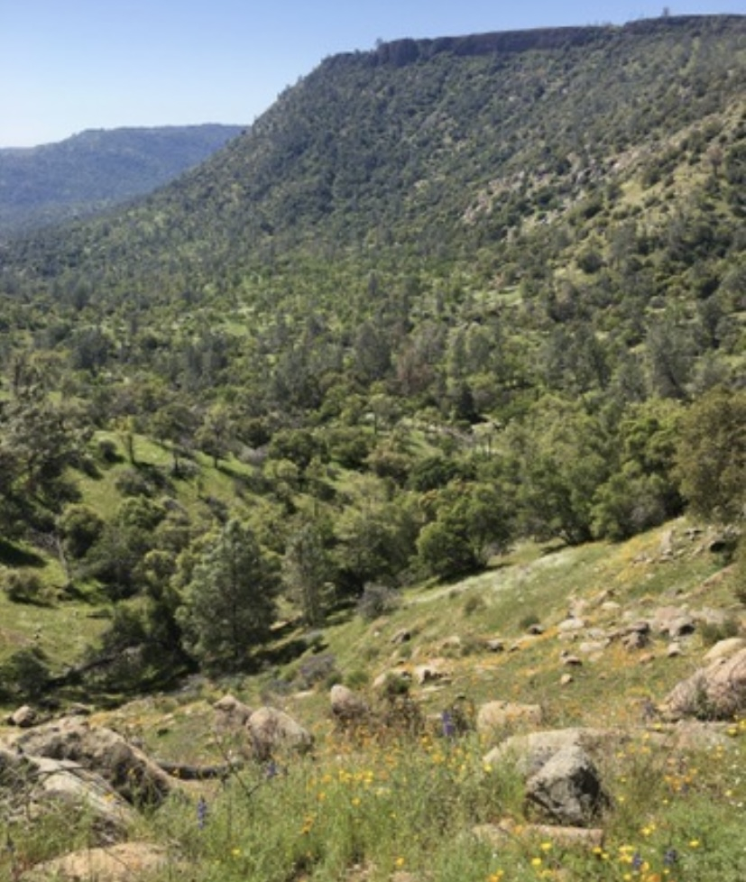 Caminhada no desfiladeiro do rio San Joaquin
