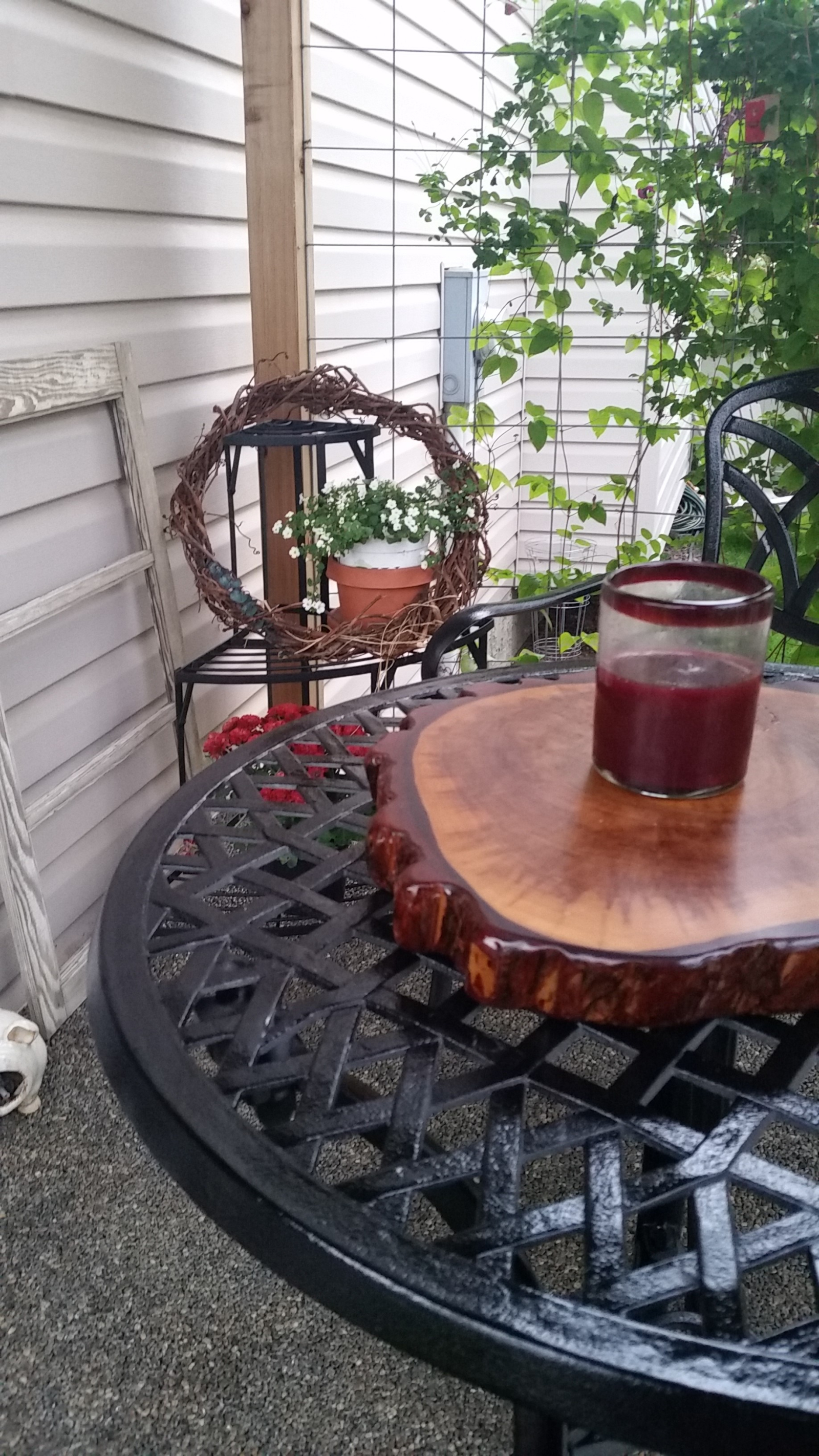 Front covered porch.