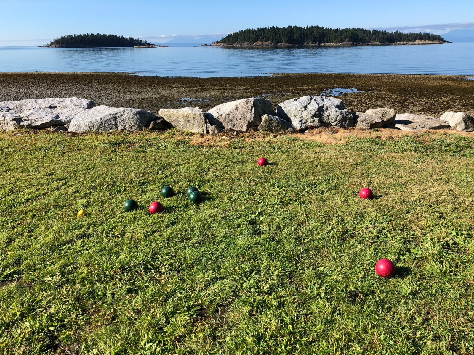 Enjoy the outdoor space adjacent to the beach for games. We have a bocce set available.