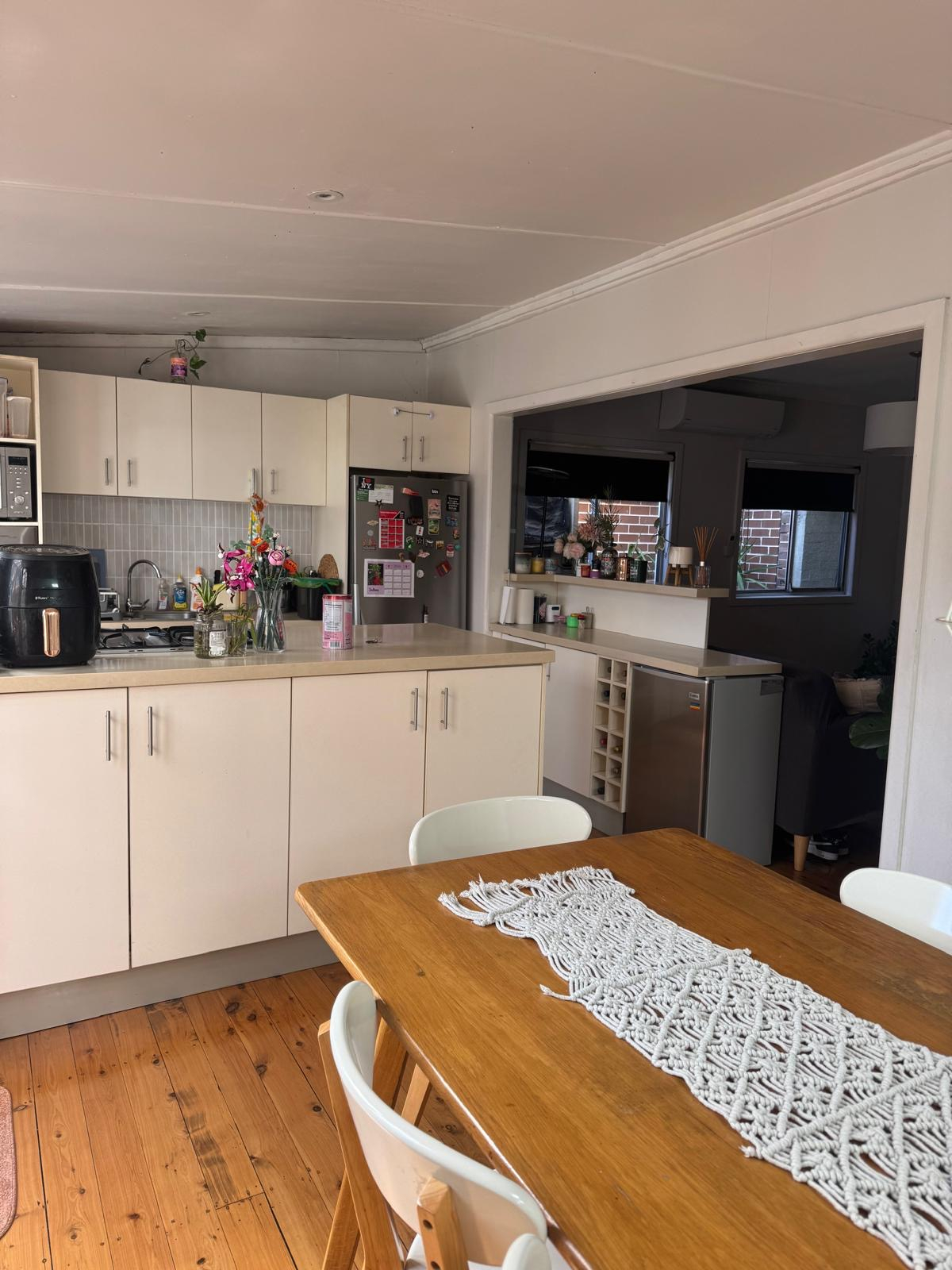 Open plan kitchen and dining space