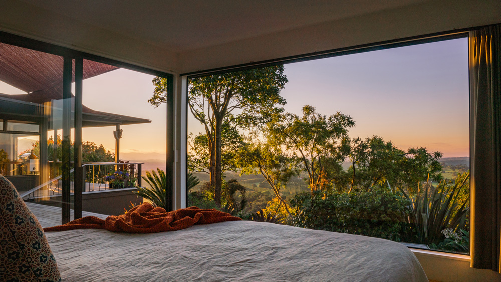 Allongez-vous dans votre lit et profitez de la vue.