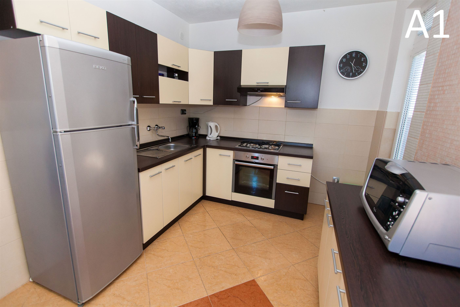 Spacious family apartment with terrace & sea view near Crikvenica