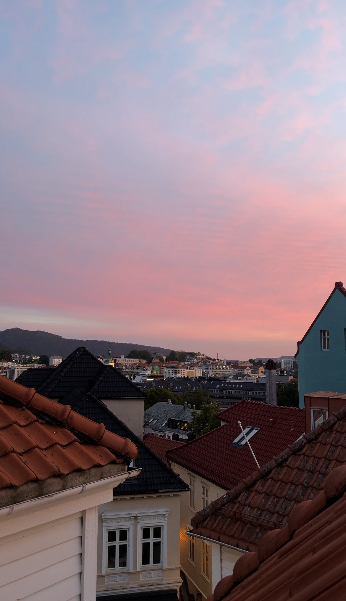 Casa incantevole nelle vecchie strade di Bergen, Norvegia