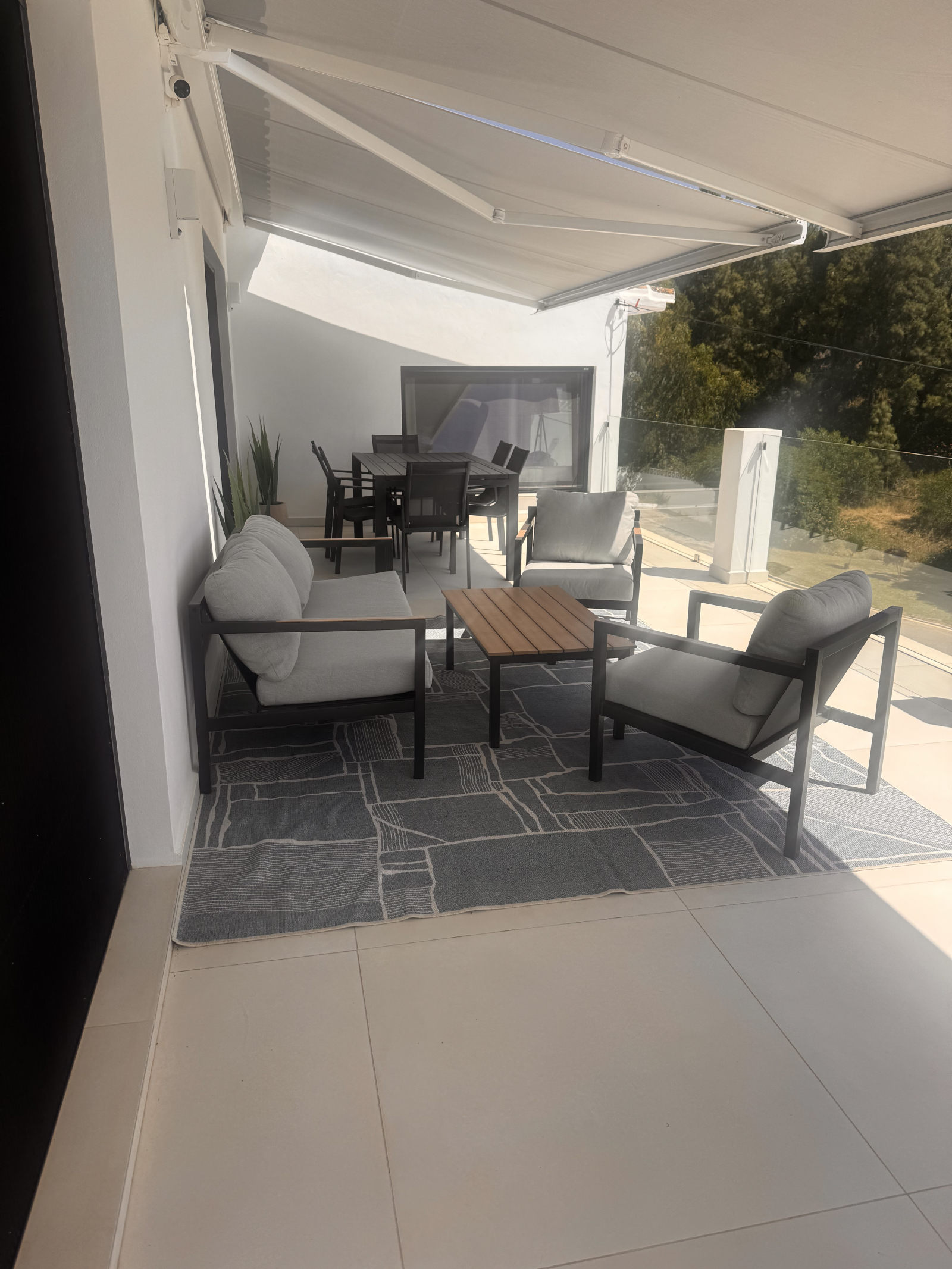 terrace dining and relaxing area