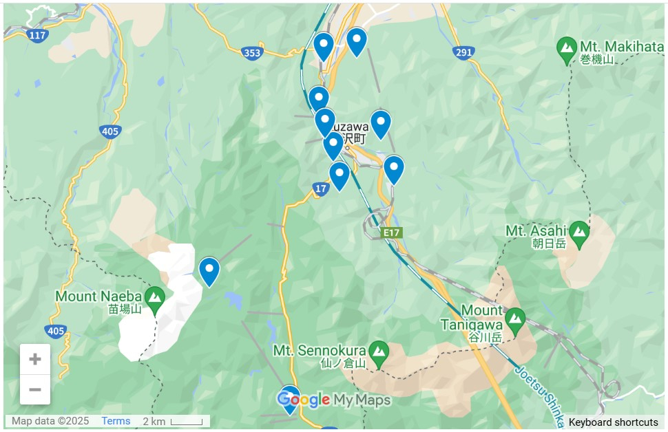 Zu den Skigebieten in Yuzawa Town gehören einige der größten Skigebiete in Japan.