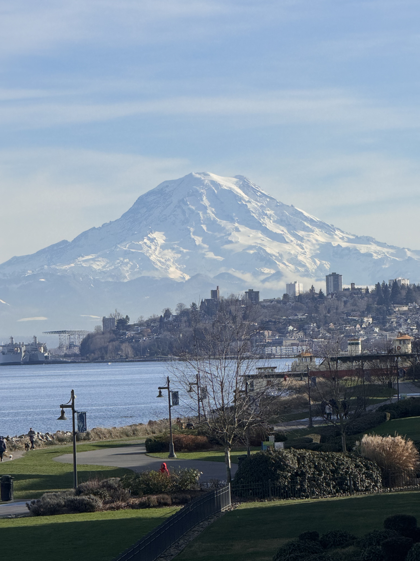 Mid century oasis with view of the Puget Sound