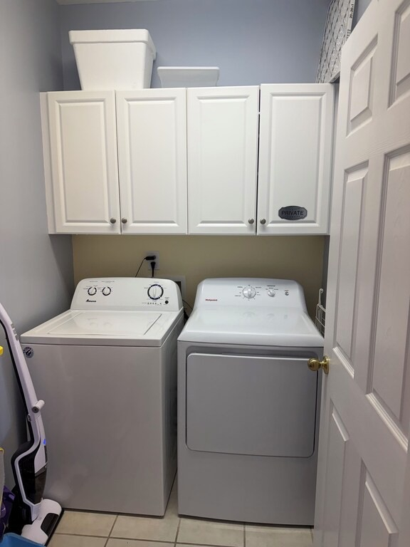 Full size washer and dryer.