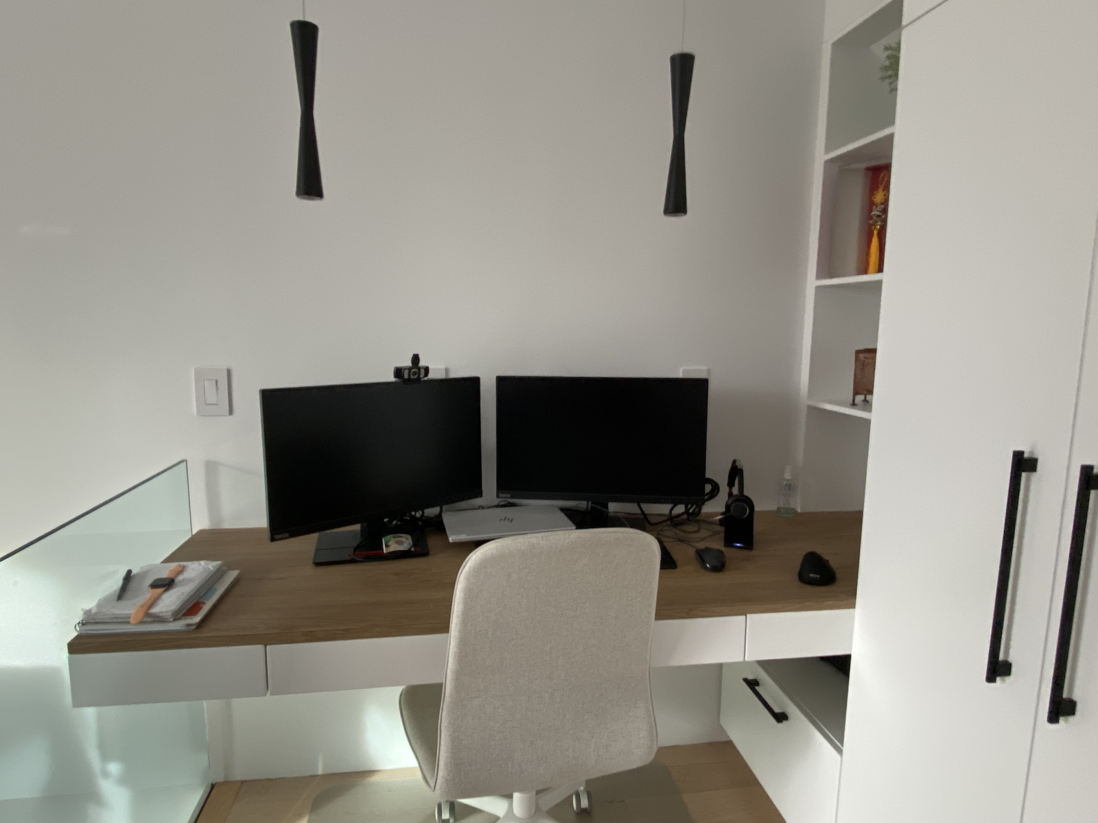 Office space on the mezzanine level