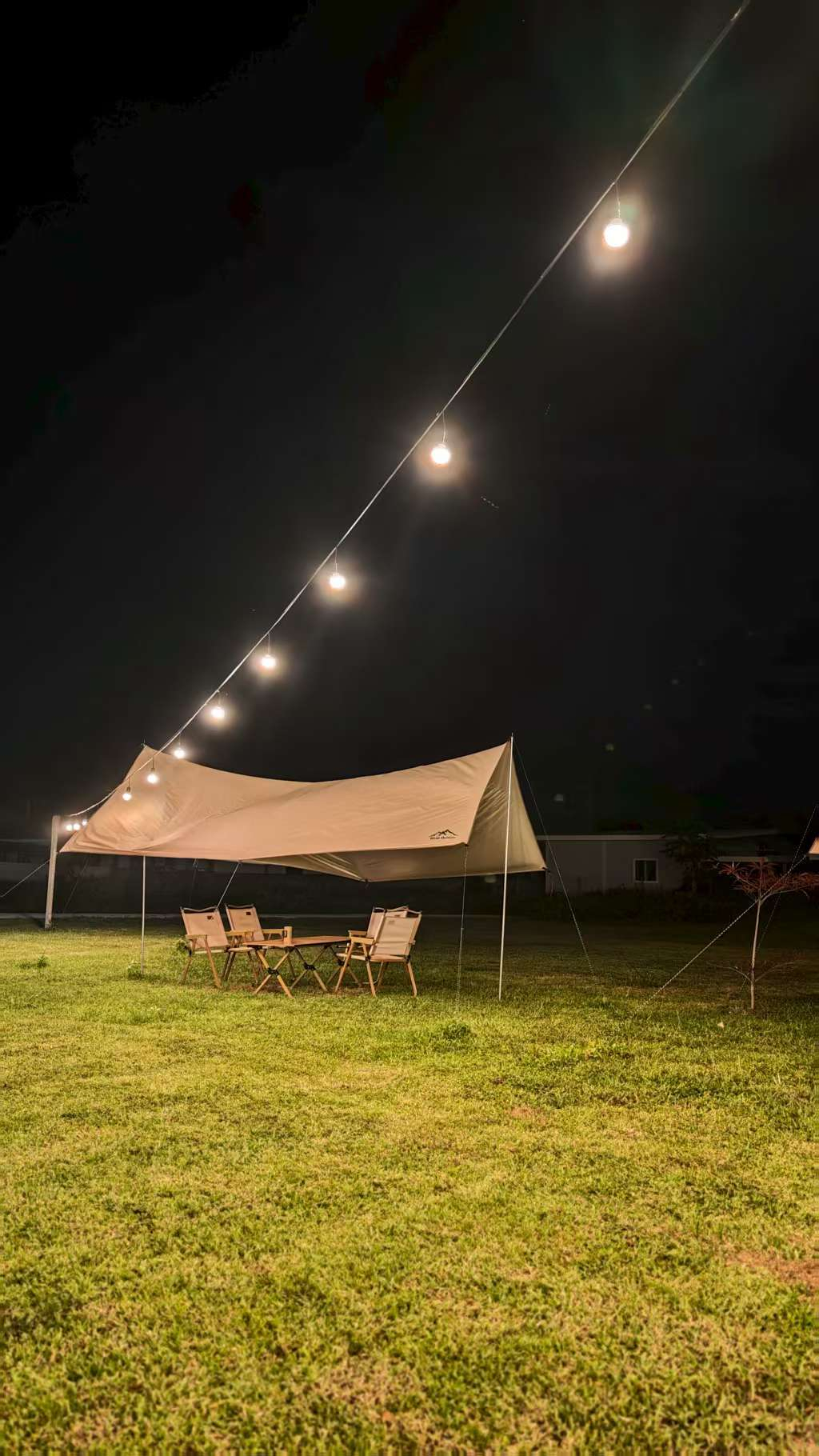 A camp for dinner to chill out