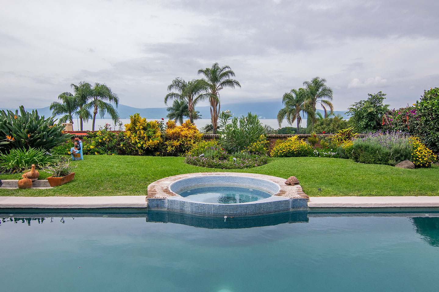 Vista do lago do terraço