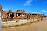 The Maheno wreck on Fraser Island.