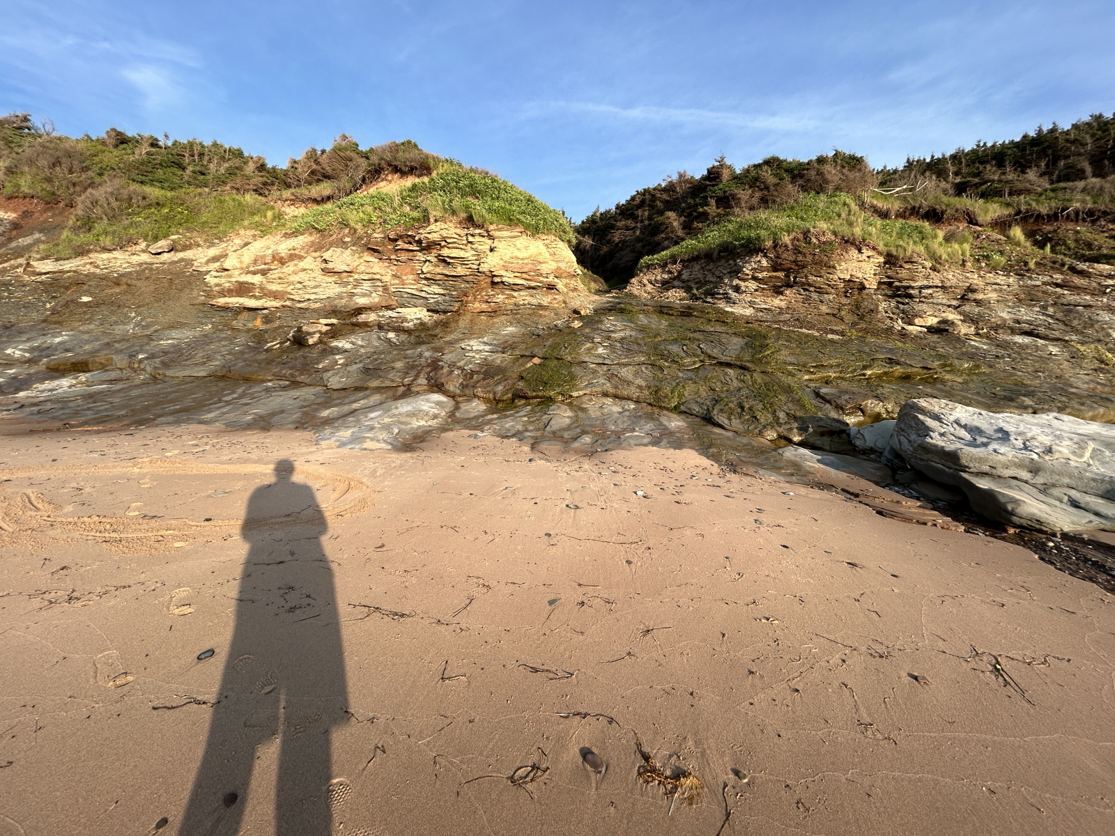 Our beach access from brook (for the physically able)