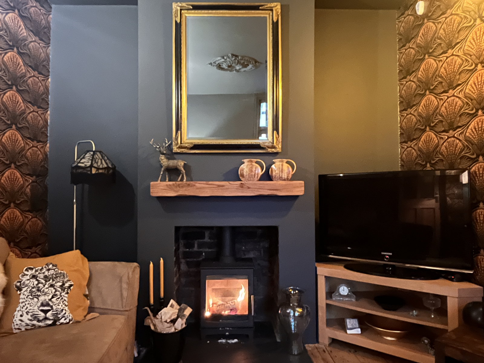 Lounge 1 with woodburning stove