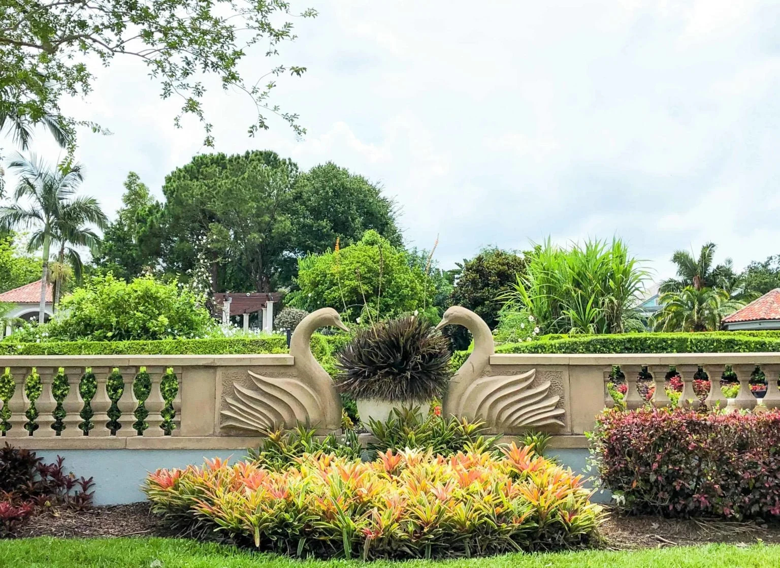 Lake Morton en tuinen in het centrum van Lakeland, Florida