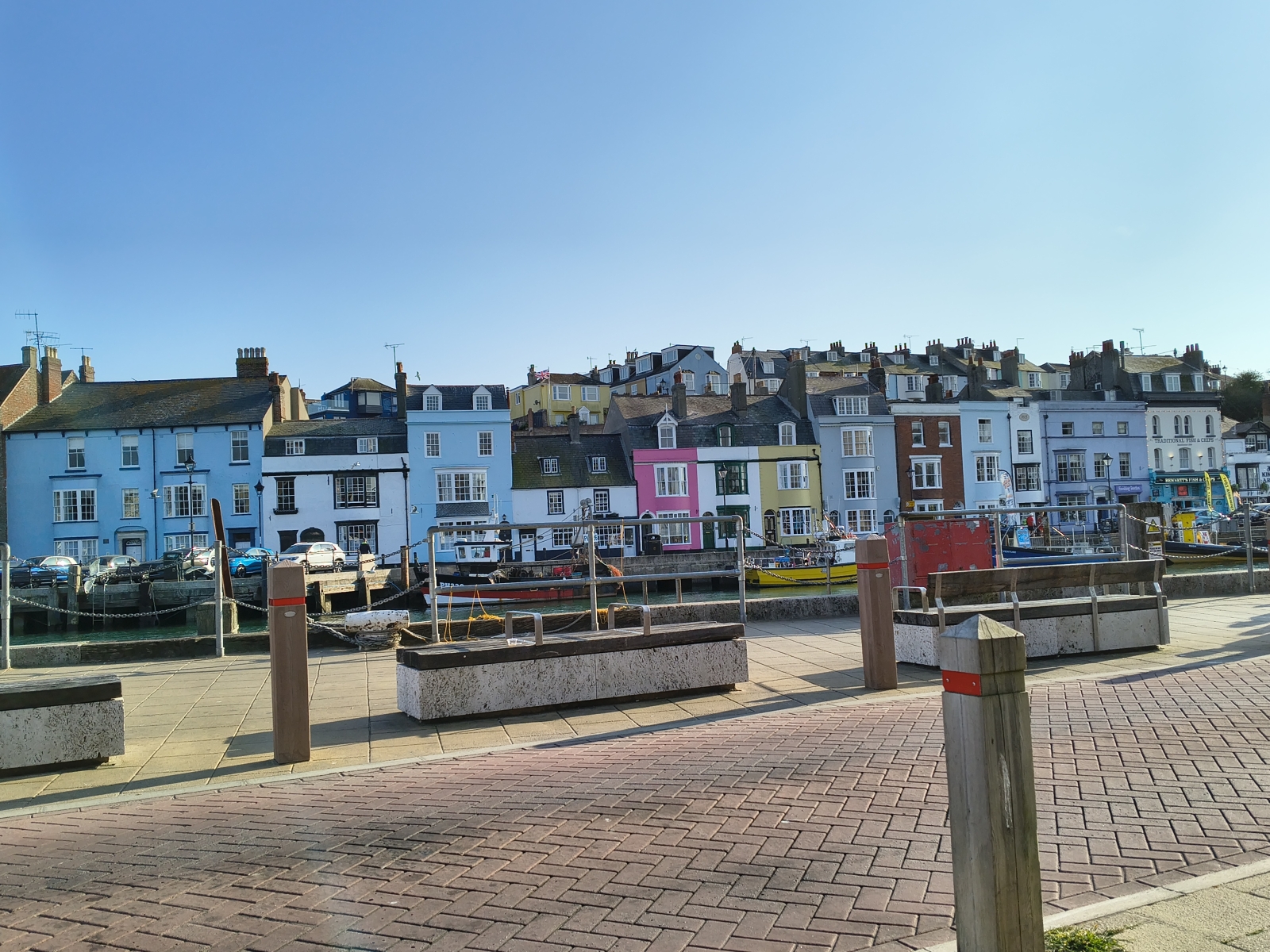 Our beautiful harbour with colorful houses.