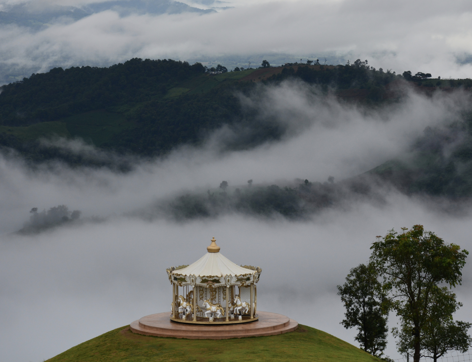A farm cafe on the mountain
