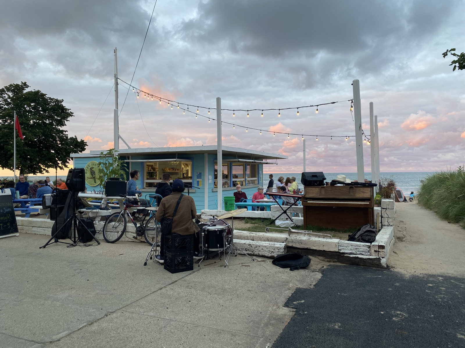 Petit snack à la plage.