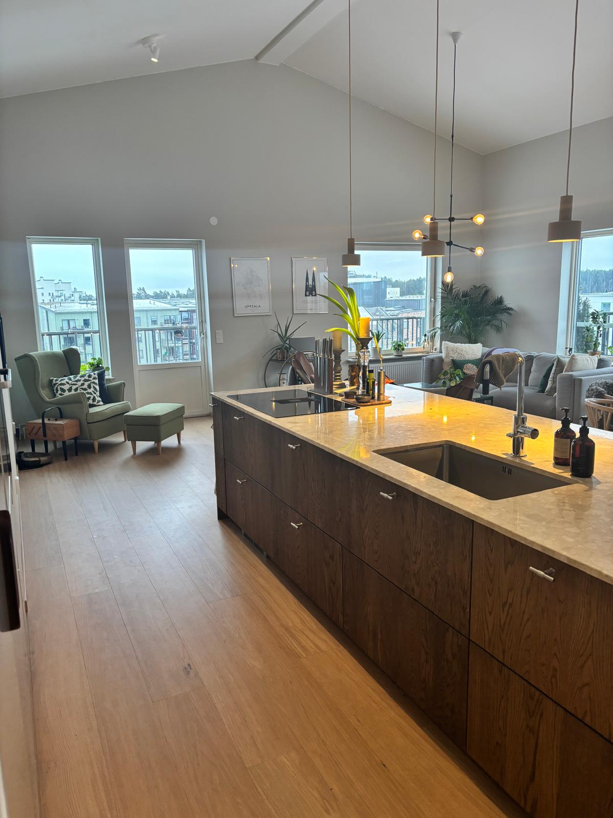 5-room penthouse with huge roof terrace and two balconys, excellent communications