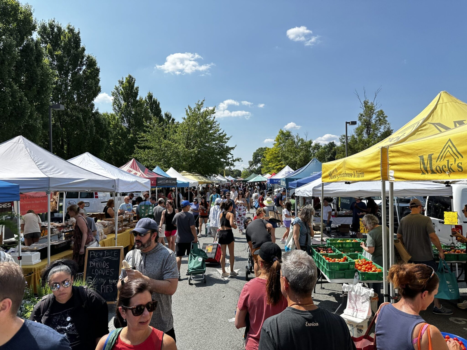 Boerenmarkt elke zondag op de Bethesda Elementary School. Het hele jaar geopend. Veel geweldige loka ...