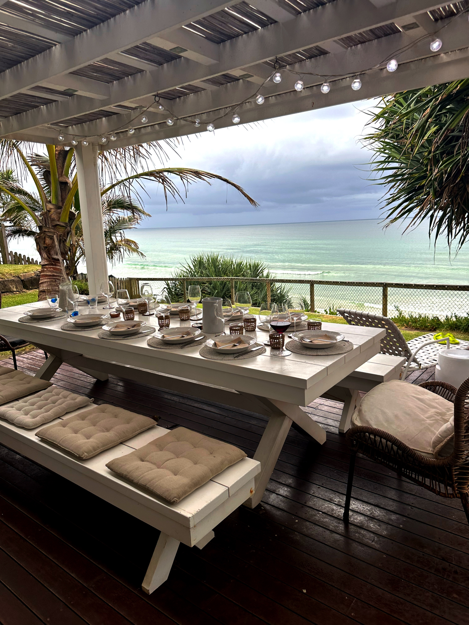 Outside dining, seats 14