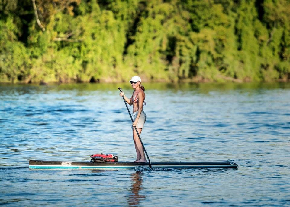 me paddling on the river last summer. There is a rental location 1 mile from our house and you put in on the ramp right there.