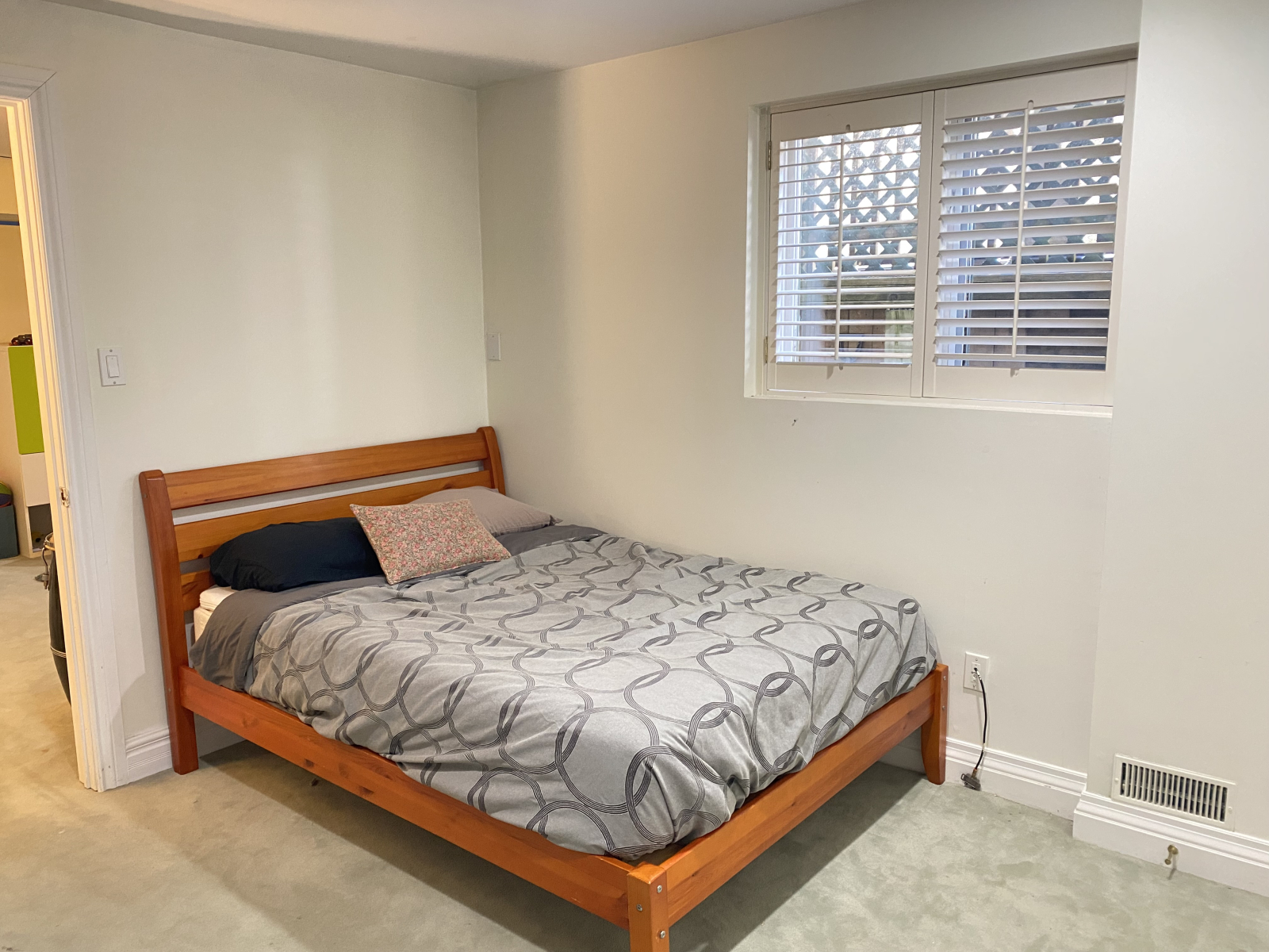 Double bed in 4th bedroom on lower level
