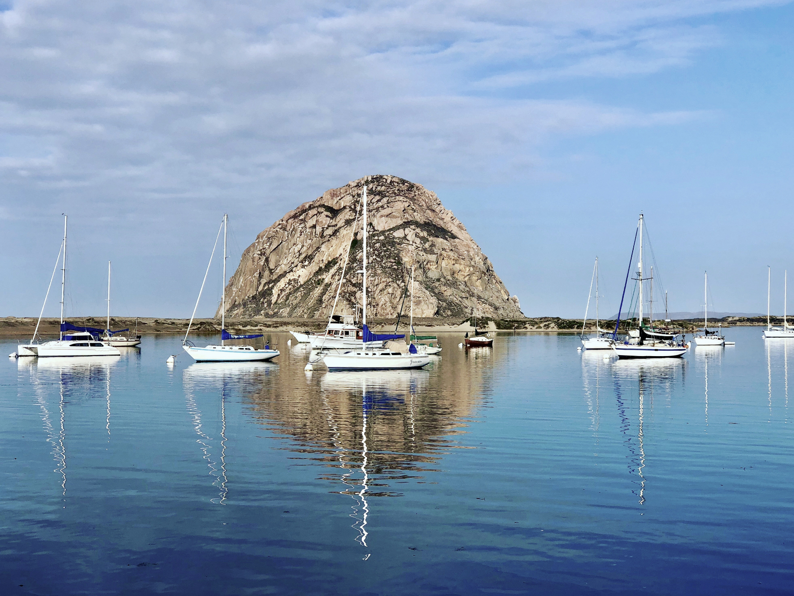 I took this photo in the early morning of the rock of Morro Bay