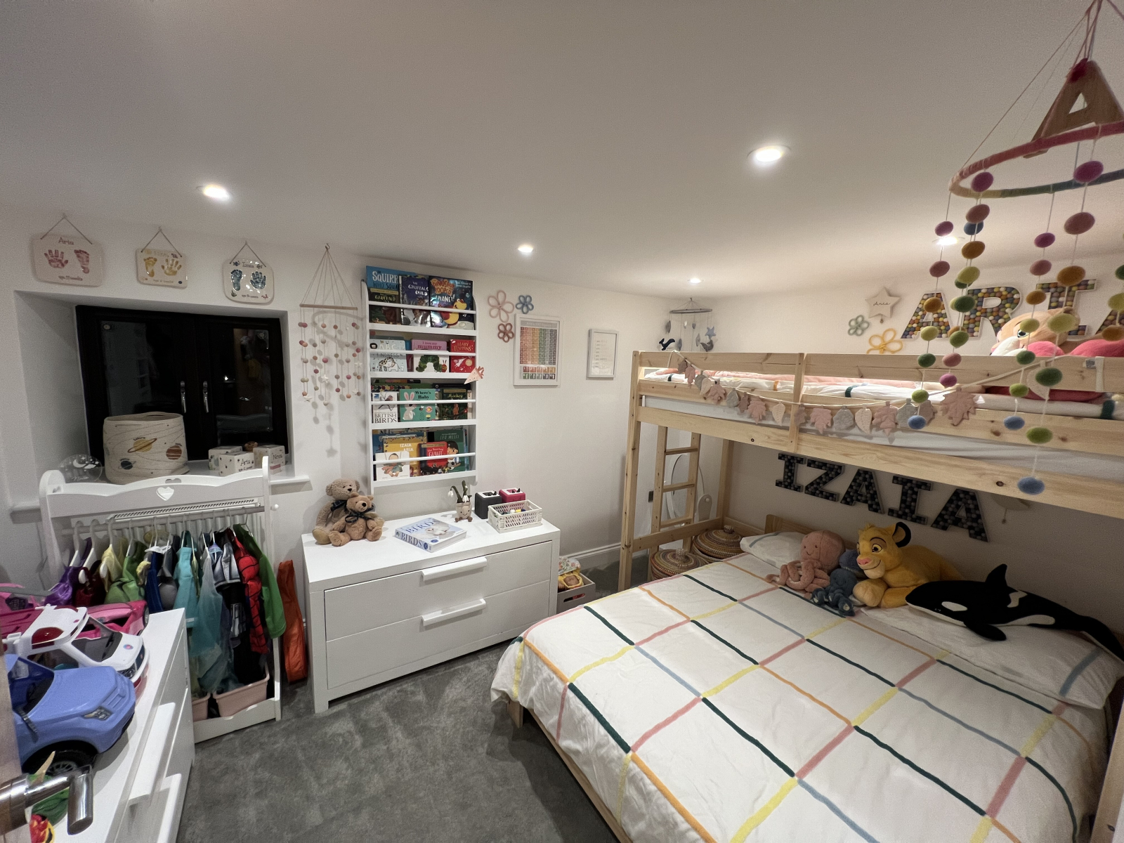 La cameretta dei bambini in bella mostra