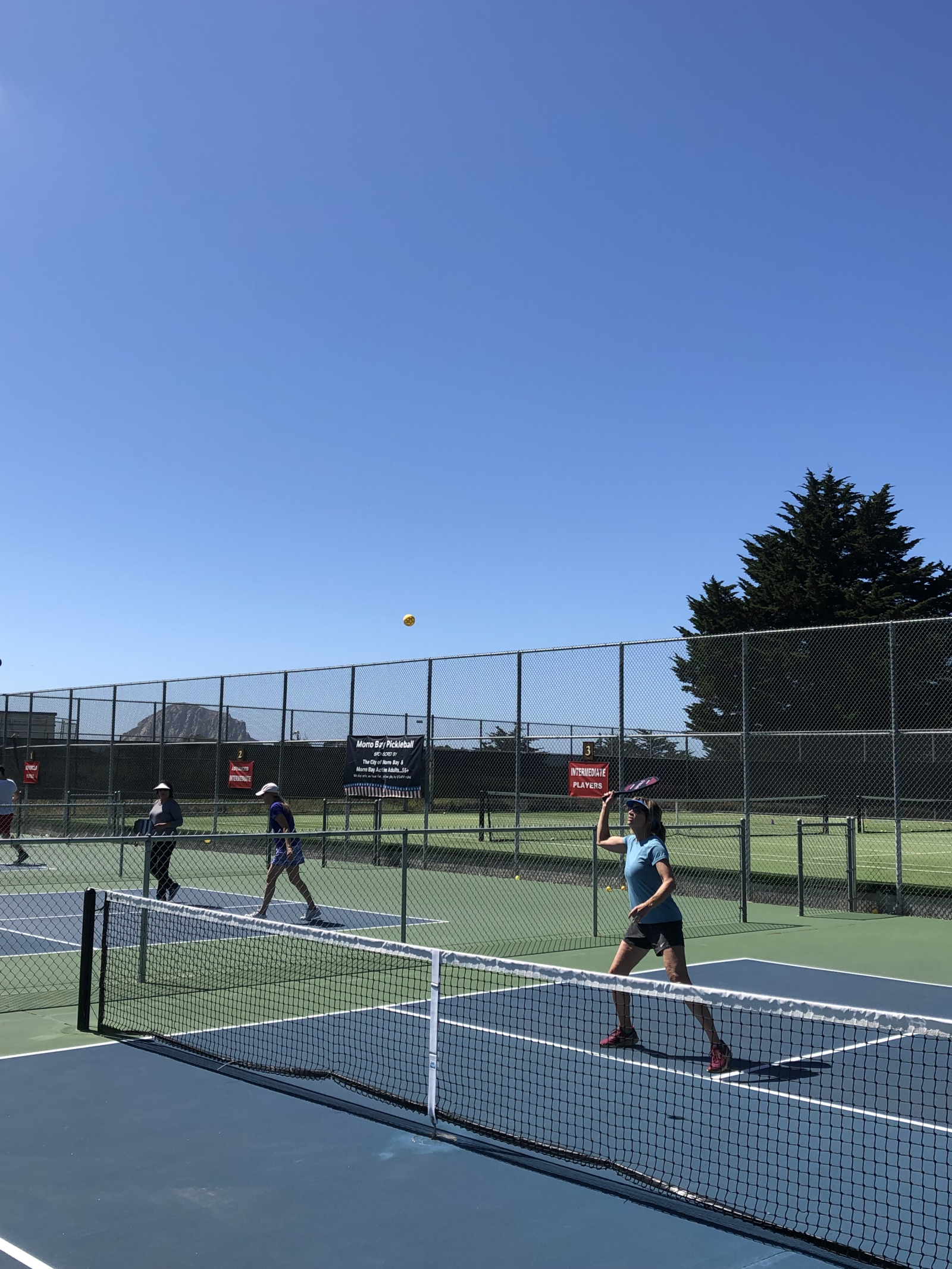 Onze lokale Pickleball-banen in Del Mar Park. 4 rechtbanken. Open spel met peddelsysteem dagelijks, ...