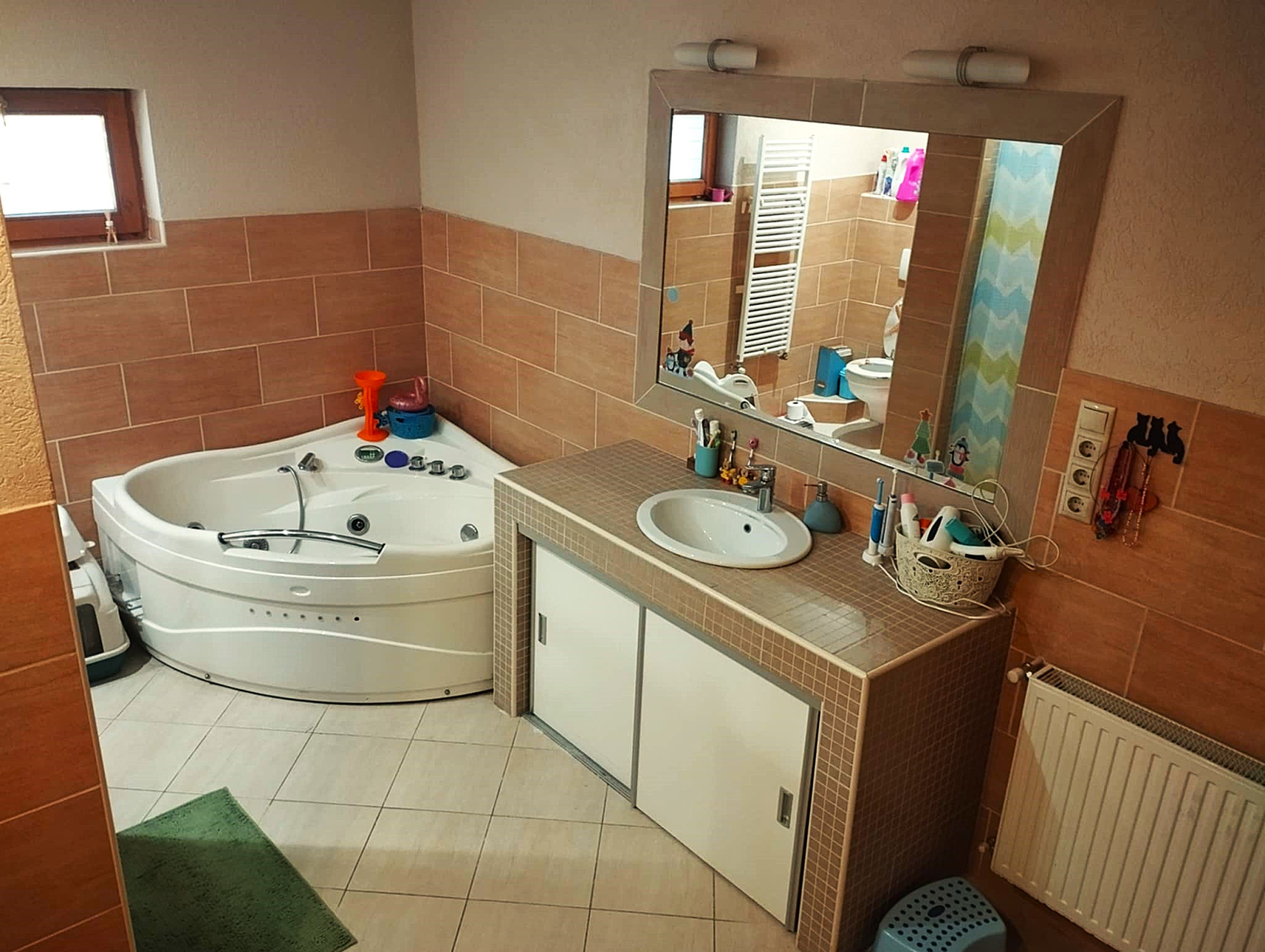 Bathroom 1 with toalet and shower