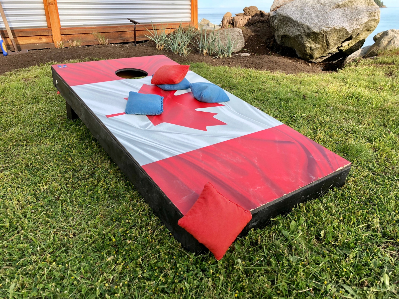 Corn hole game for fun times after a day exploring the beach, or sightseeing. If this is new to you, ...